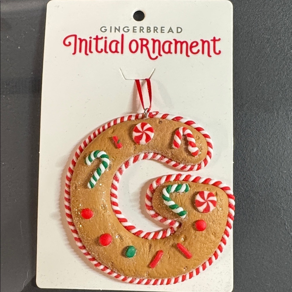 Claydoh gingerbread ornaments G